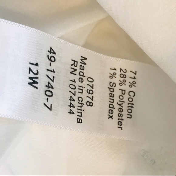 Jessica London White Jeans pants Stretch Size 12W New With Tags - Picture 10 of 15